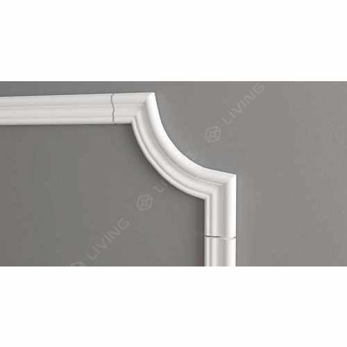 Декоративный уголок Decor-Dizayn, белый, арт. C1-DD400, коллекция DD, 20 х 20 х 1,6 см Россия