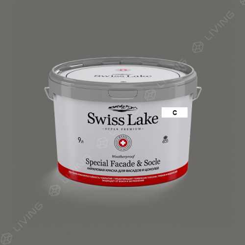 картинка Краска Swiss Lake Special Faсade & Socle цвет black forest №2817 от LIVING
