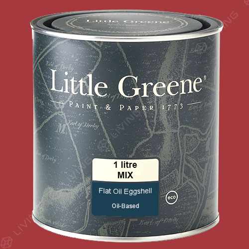 картинка Краска Little Greene Flat Oil Eggshell цвет Cape Red №279 от LIVING