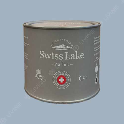 картинка Краска Swiss Lake Wall Comfort 7 цвет WATERY BLUE №2201 от LIVING