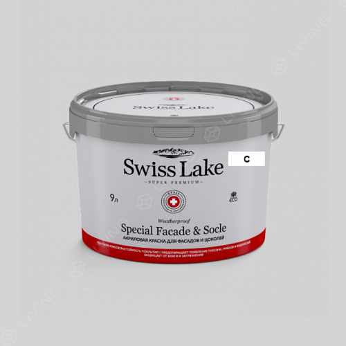 картинка Краска Swiss Lake Special Faсade & Socle цвет ice castles №2774 от LIVING