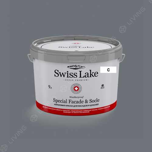 картинка Краска Swiss Lake Special Faсade & Socle цвет sea life №2980 от LIVING
