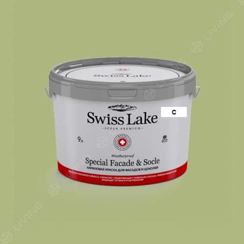 картинка Краска Swiss Lake Special Faсade & Socle цвет mineral green №2535 от LIVING
