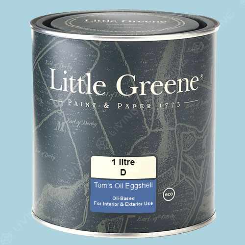 картинка Краска Little Greene Toms Oil Eggshell цвет Sky Blue №103 от LIVING