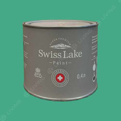 картинка Краска Swiss Lake Wall Comfort 7 цвет spearmint №2317 от LIVING