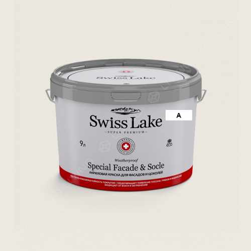 картинка Краска Swiss Lake Special Faсade & Socle цвет Whisper  white №65 от LIVING