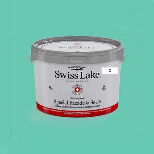 картинка Краска Swiss Lake Special Faсade & Socle цвет jadeite №2358 от LIVING