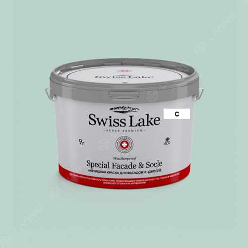 картинка Краска Swiss Lake Special Faсade & Socle цвет PEPPERMINT PATTY №2384 от LIVING