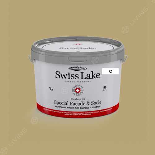 картинка Краска Swiss Lake Special Faсade & Socle цвет cress green №2619 от LIVING