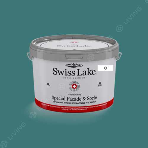 картинка Краска Swiss Lake Special Faсade & Socle цвет rading sea №2303 от LIVING