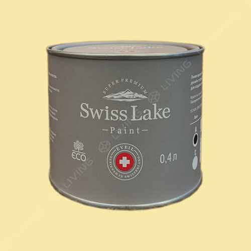 картинка Краска Swiss Lake Wall Comfort 7 цвет Lemon Soufflet №973 от LIVING