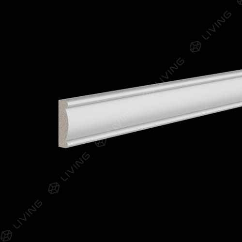 Молдинг Ultrawood, белый, арт. U 0006 p, (200 х 3 х 0,9) см Россия