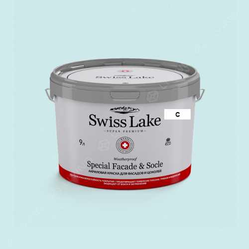 картинка Краска Swiss Lake Special Faсade & Socle цвет waterfall №2246 от LIVING