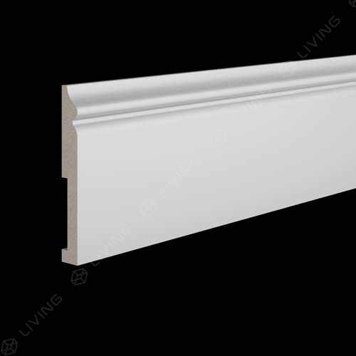 Плинтус Ultrawood, белый, арт. Base 5500 p, (200 х 13,8 х 1,8) см Россия