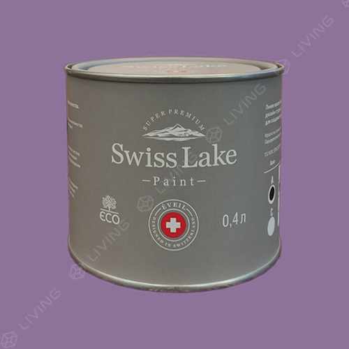 картинка Краска Swiss Lake Wall Comfort 7 цвет Italian Lilac №1730 от LIVING