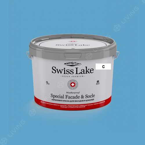 картинка Краска Swiss Lake Special Faсade & Socle цвет stratosphere №2148 от LIVING