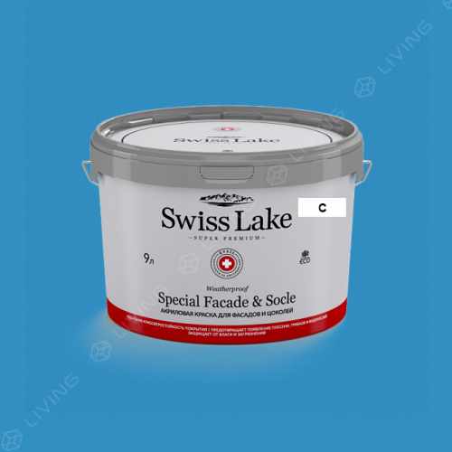 картинка Краска Swiss Lake Special Faсade & Socle цвет Neptune №2071 от LIVING