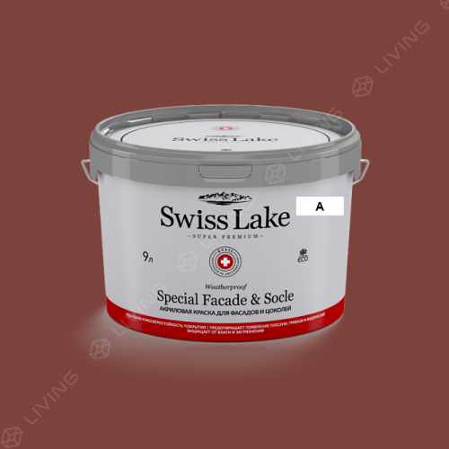 картинка Краска Swiss Lake Special Faсade & Socle цвет burnt amber  №1446 от LIVING