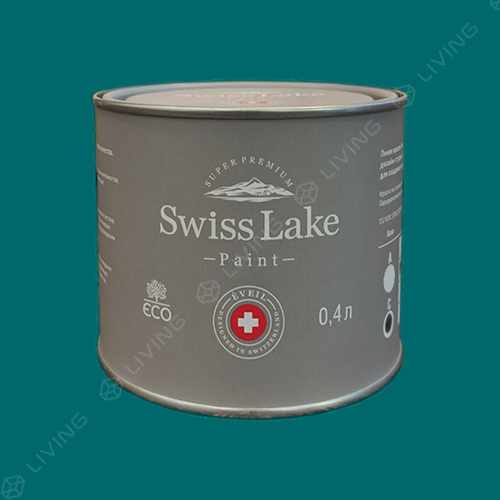 картинка Краска Swiss Lake Wall Comfort 7 цвет nifty turguoise №2304 от LIVING