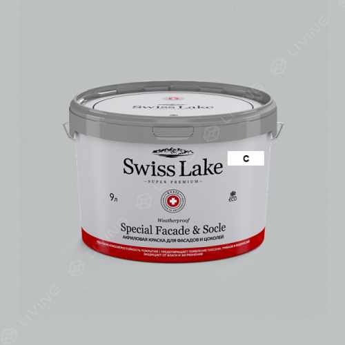 картинка Краска Swiss Lake Special Faсade & Socle цвет first frost №2786 от LIVING