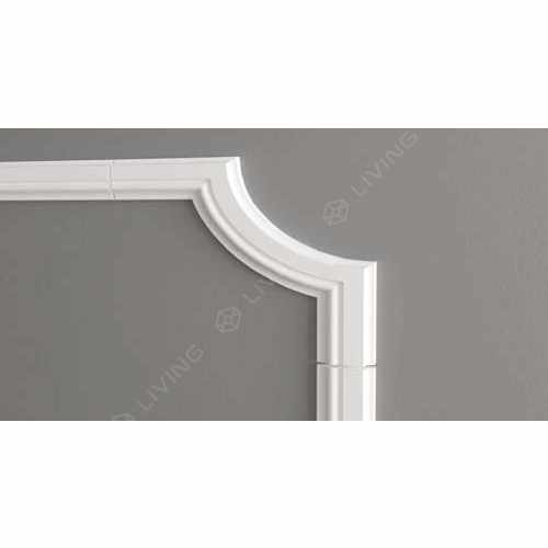 Декоративный уголок Decor-Dizayn, белый, арт. C1-DD603, коллекция DD, 15 х 15 х 1 см Россия