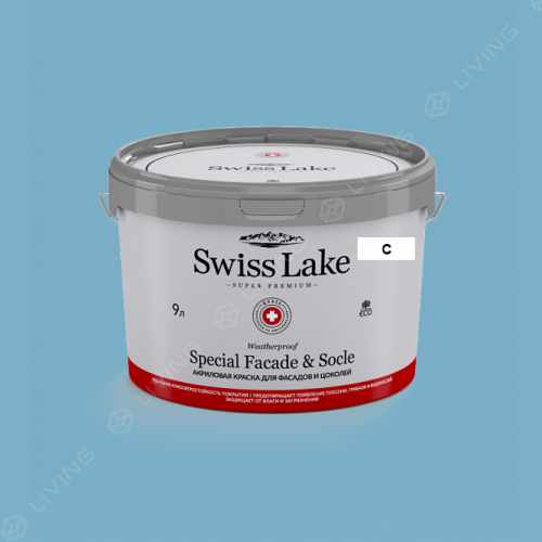 картинка Краска Swiss Lake Special Faсade & Socle цвет secret cove №2185 от LIVING