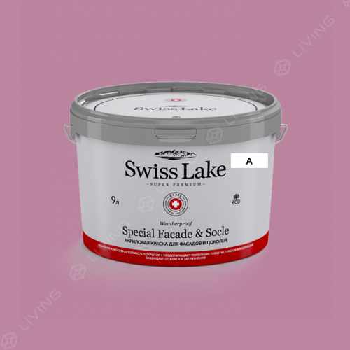 картинка Краска Swiss Lake Special Faсade & Socle цвет Floating Hyacinth №1680 от LIVING