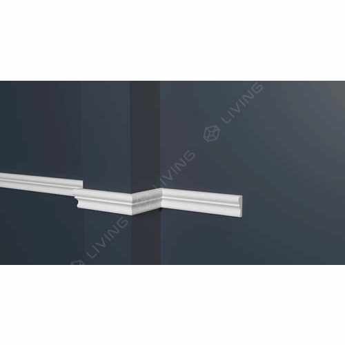 Молдинг Decor-Dizayn, белый, арт. DD602, коллекция DD, 200 х 1,9 х 0,8 см Россия