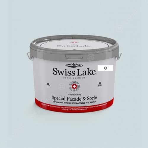 картинка Краска Swiss Lake Special Faсade & Socle цвет reflecting pool №2275 от LIVING