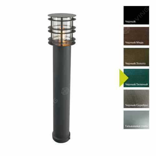 картинка Фонарные столбы Norlys коллекция Stockholm, арт. 297BG (черный, зеленый) от LIVING