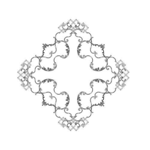 Розетка RODECOR Шинуазри Мандарин Ф1, арт. 87504CN, 198 х 198 см.