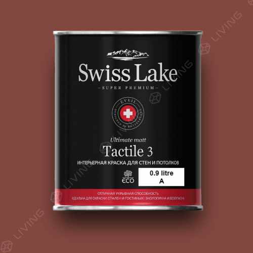 картинка Краска Swiss Lake Tactile 3 цвет Fireplace №1445 от LIVING