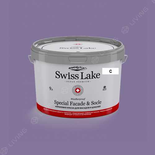 картинка Краска Swiss Lake Special Faсade & Socle цвет BLACKBERRY JAM №1896 от LIVING