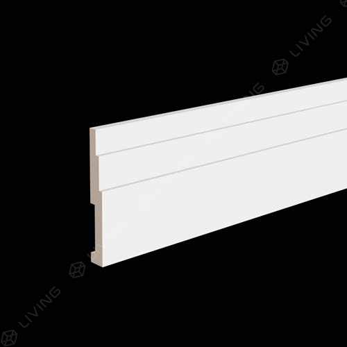 Плинтус Ultrawood, белый, арт. Base 1216 i, (200 х 12 х 1,6) см Россия