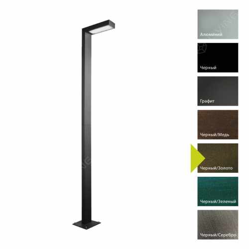 картинка Фонарные столбы Norlys коллекция Asker, арт. 5126BD (черный, золото) от LIVING