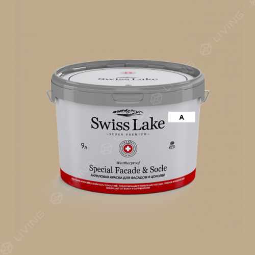 картинка Краска Swiss Lake Special Faсade & Socle цвет beige hue №889 от LIVING