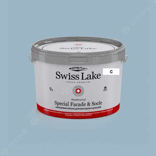 картинка Краска Swiss Lake Special Faсade & Socle цвет SPRING MIST №2170 от LIVING