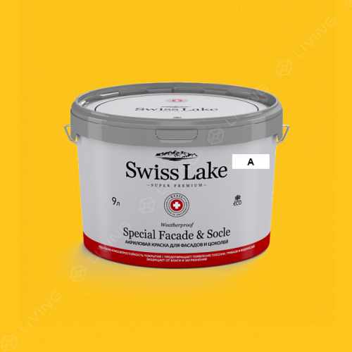 картинка Краска Swiss Lake Special Faсade & Socle цвет golden satin №1043 от LIVING