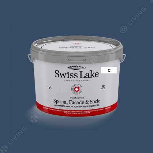 картинка Краска Swiss Lake Special Faсade & Socle цвет Melbourne waters №2097 от LIVING