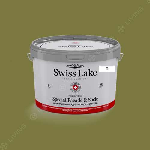 картинка Краска Swiss Lake Special Faсade & Socle цвет tarragon №2540 от LIVING