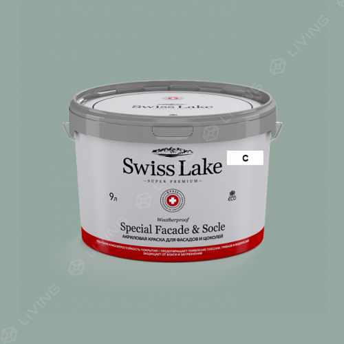 картинка Краска Swiss Lake Special Faсade & Socle цвет delft №2288 от LIVING