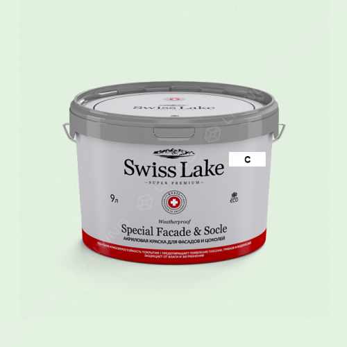 картинка Краска Swiss Lake Special Faсade & Socle цвет Mineral Water №2474 от LIVING