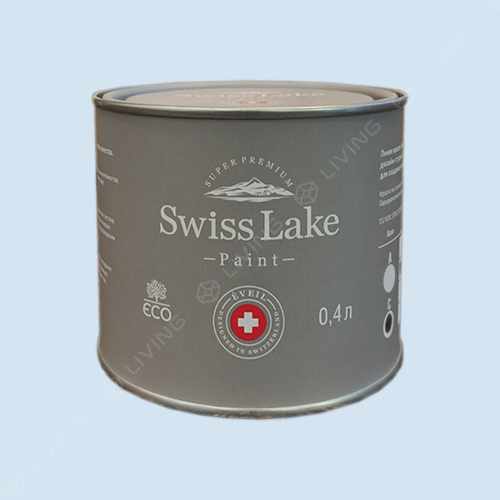 картинка Краска Swiss Lake Wall Comfort 7 цвет air blue №2011 от LIVING