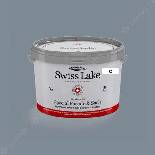 картинка Краска Swiss Lake Special Faсade & Socle цвет Thaw abroad №2907 от LIVING