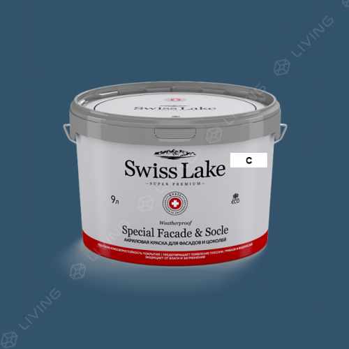 картинка Краска Swiss Lake Special Faсade & Socle цвет cosmic blue №2092 от LIVING