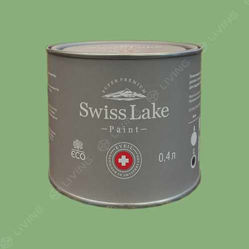 картинка Краска Swiss Lake Wall Comfort 7 цвет Wasabi №2704 от LIVING