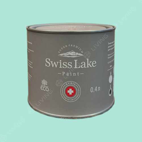 картинка Краска Swiss Lake Wall Comfort 7 цвет sassy mint №2348 от LIVING