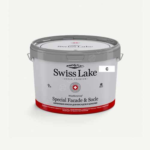 картинка Краска Swiss Lake Special Faсade & Socle цвет Reflective white №2871 от LIVING