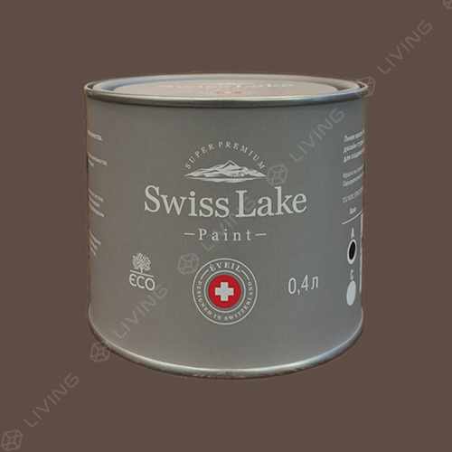картинка Краска Swiss Lake Wall Comfort 7 цвет brown tar №770 от LIVING