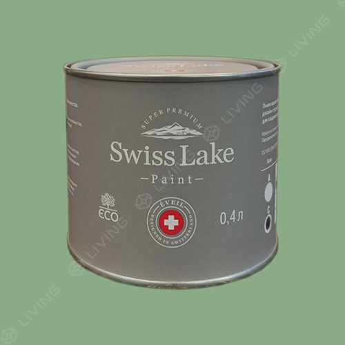 картинка Краска Swiss Lake Wall Comfort 7 цвет Clean Green №2706 от LIVING